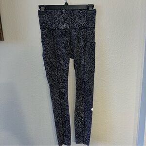 Lululemon Fast and Free Tight II 25" *Non-Reflective Nulux Polar Shift Ice Grey